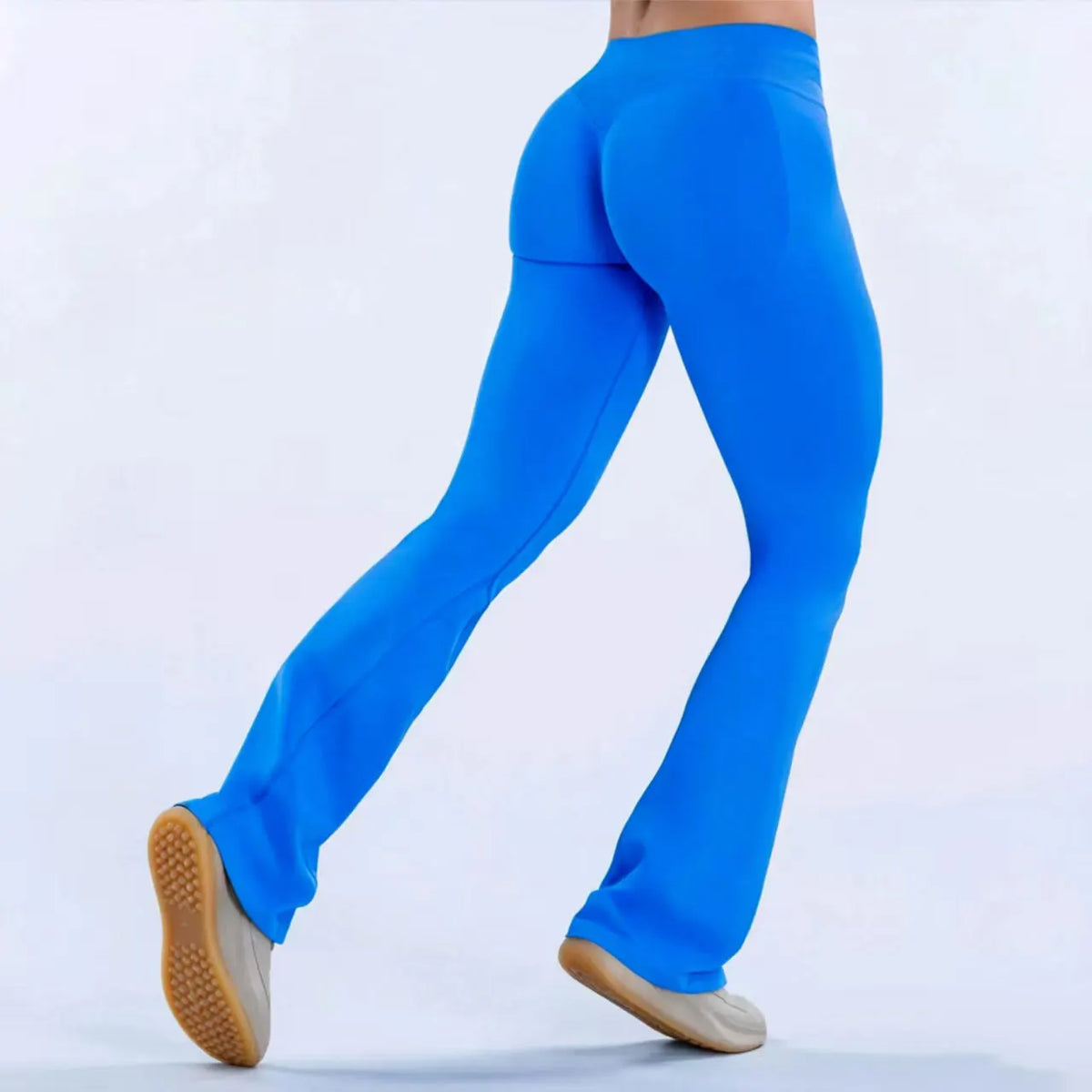 NCLAGEN Women Seamless Flare Leggings For Pilates And Yoga