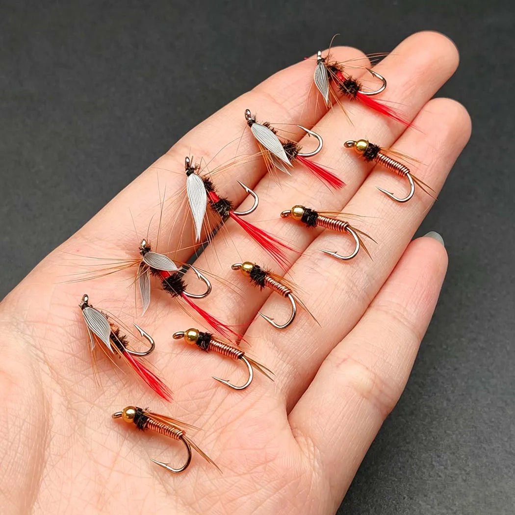 Trout Nymph Fly Fishing Lures for Dry and Wet Flies