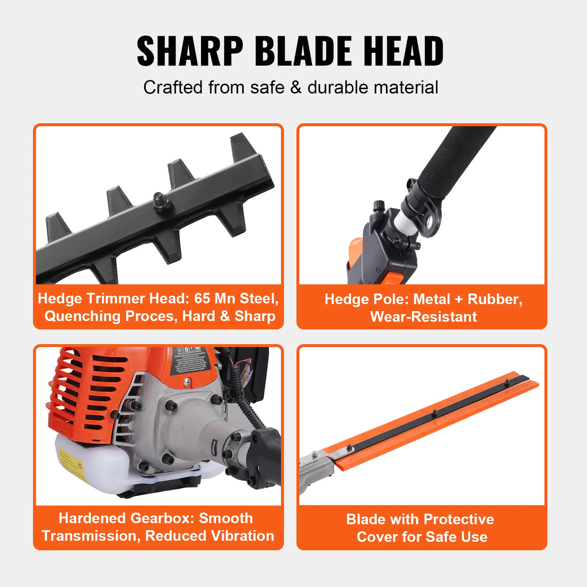 SucceBuy 33cc 6In1 Gas Powered Hedge Trimmer And Brush Cutter