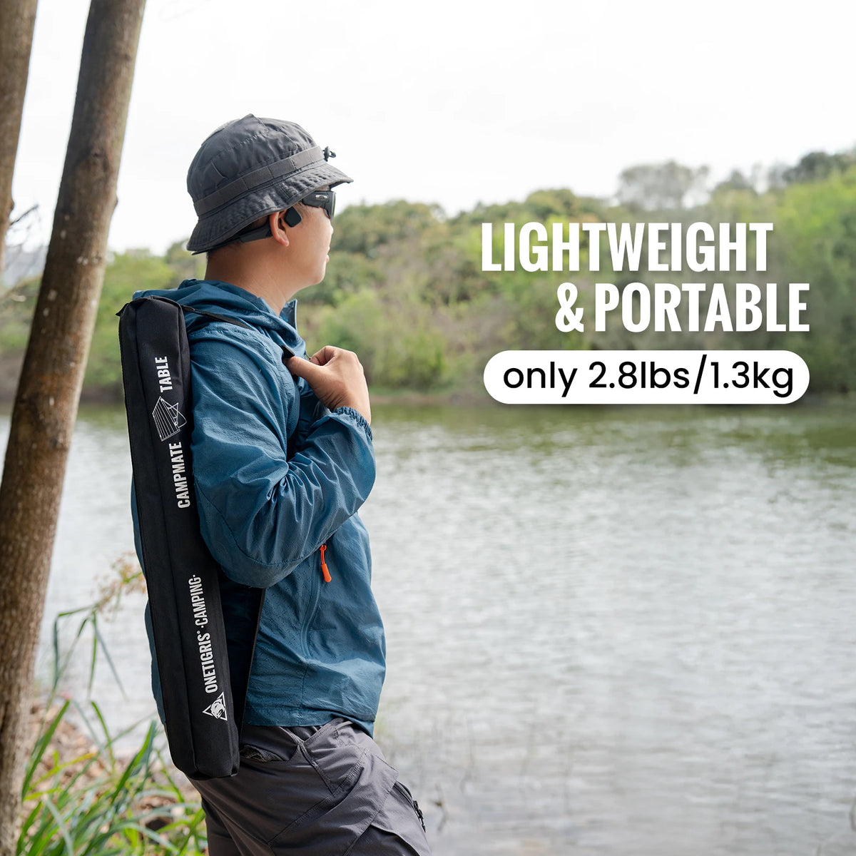 OneTigris Foldable Camping Table With Portable Storage For Outdoor Trips