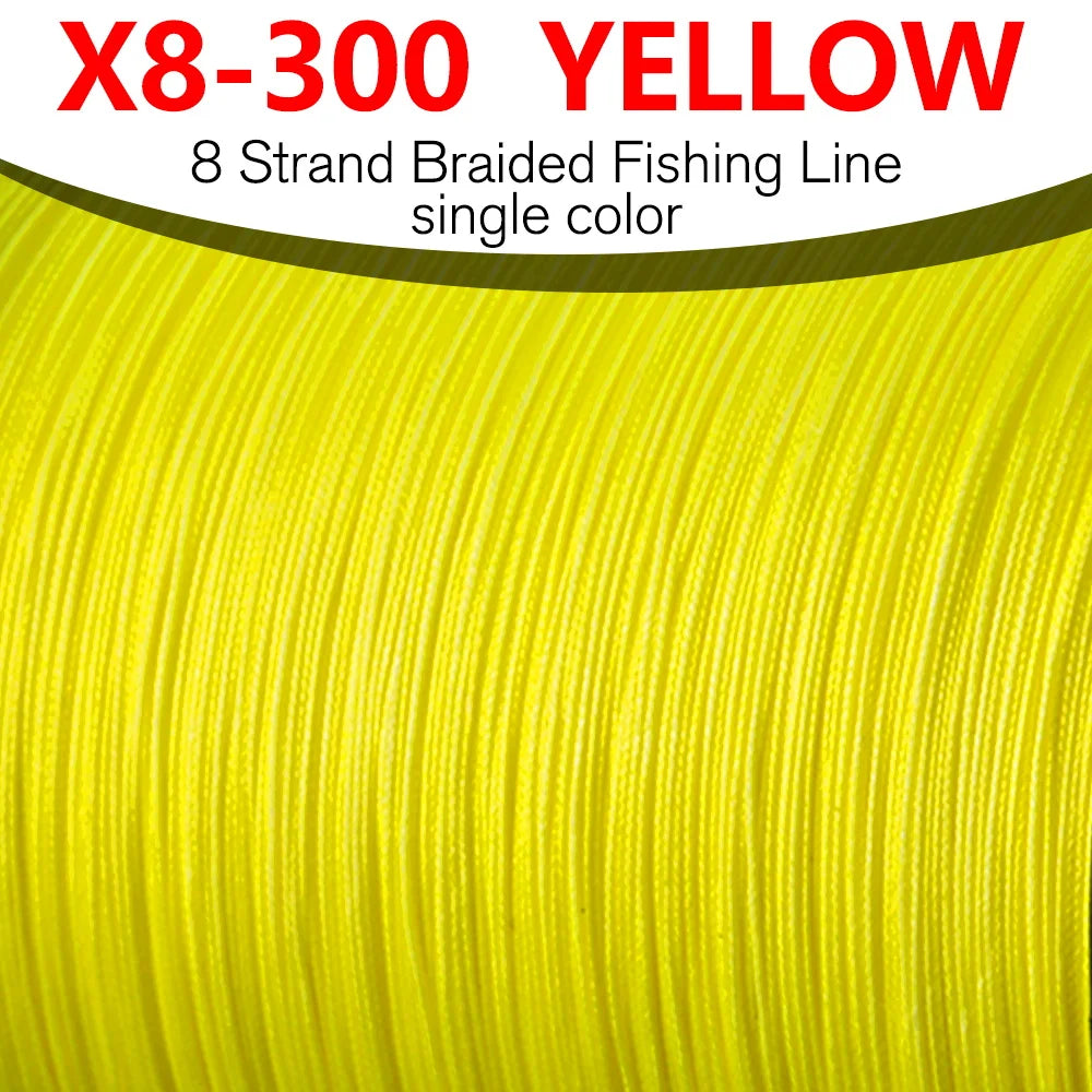BAKAWA 8 Strands Fishing Line 300M ultifilament Braided PE Wire Super Durable Carp Fly Sea Saltwater Weave Extreme Tool
