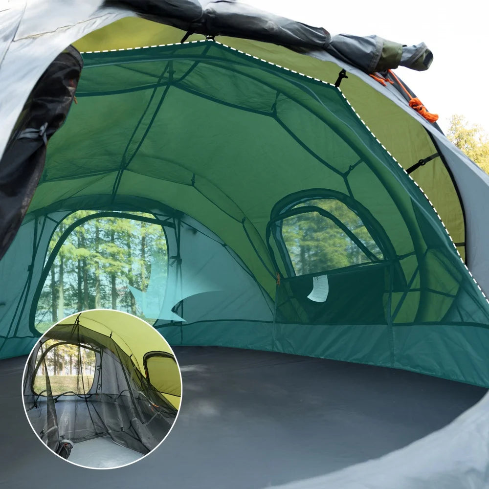 Night Cat Pop Up Tent 2 Person:2 Man Tent Waterproof Instant Camping Tent Backpack Trekking Outdoor for River Mountain
