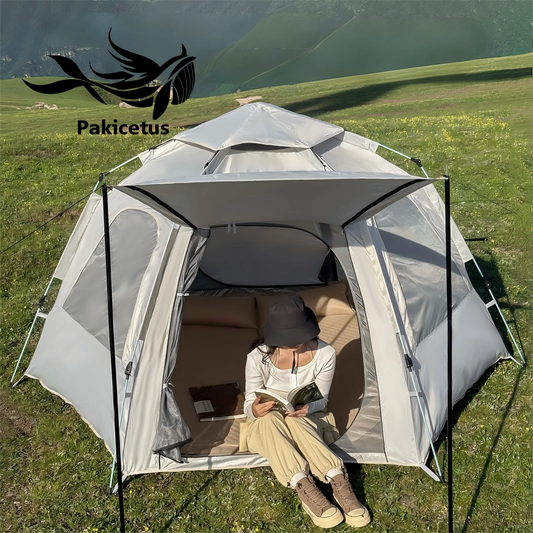 Pakicetus Instant Pop Up Camping Tent With Quick Easy Setup