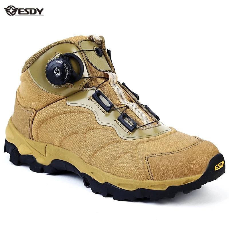 Kolinvov Men Waterproof Outdoor Hiking Boots With Eva Insole