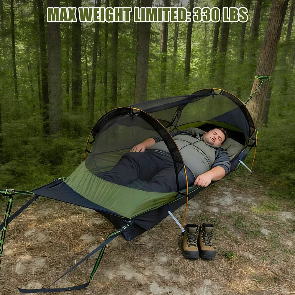Night Cat Outdoor Hammock Tent With Mosquito Net And Rainfly