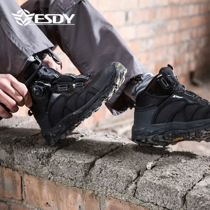 Kolinvov Men Waterproof Outdoor Hiking Boots With Eva Insole