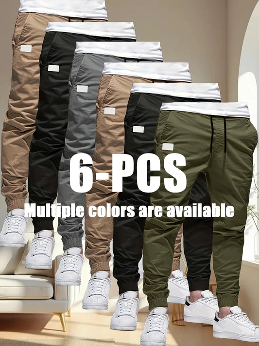 Winthunder Men Multi Pocket Casual Loose Workwear Pants