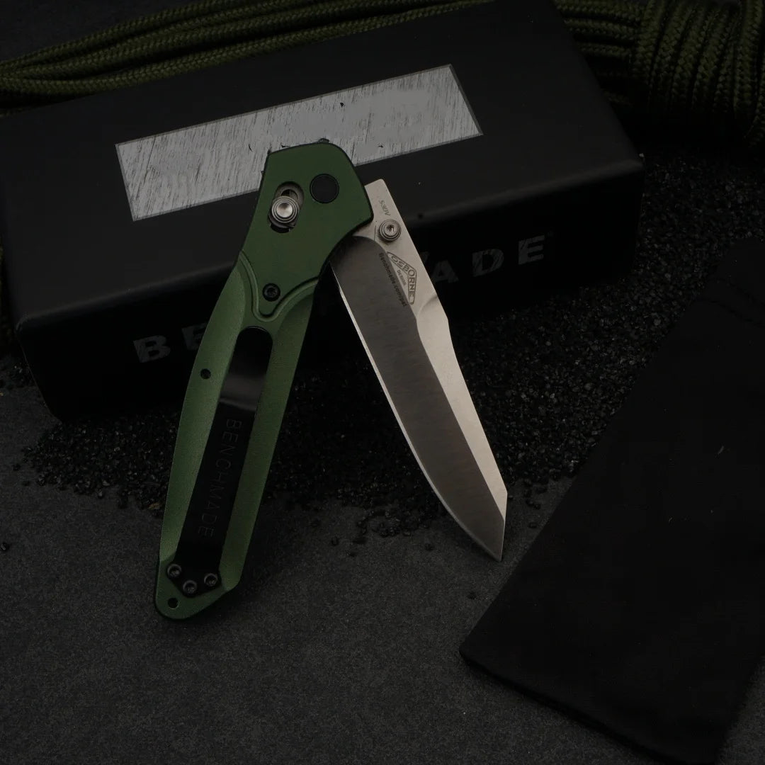 Osborne Bm940 Stainless Steel Drop Point Folding Knife With Aluminum Handle