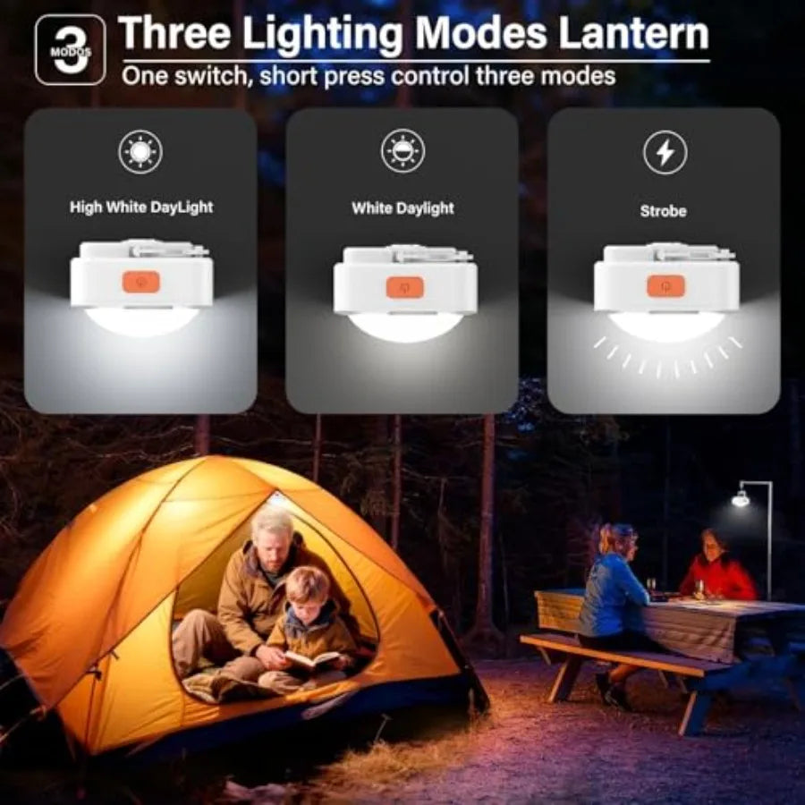 Rechargeable Portable LED Camping Lantern Mini Flashlight for Camping Gear