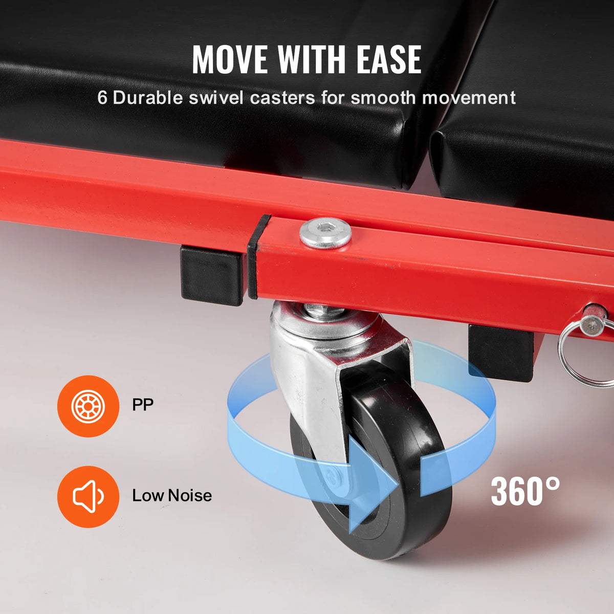 VEVOR Foldable Garage Creeper With Padded Seat And Tool Tray