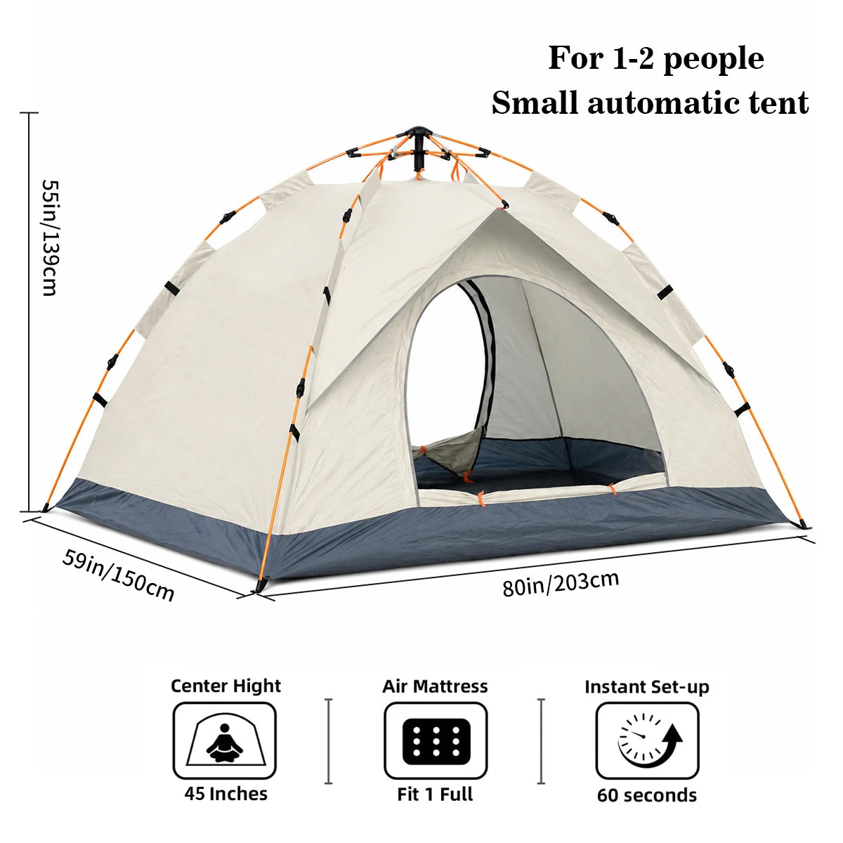 TRIBENEST Automatic Pop Up Camping Tent for Outdoor Shelter