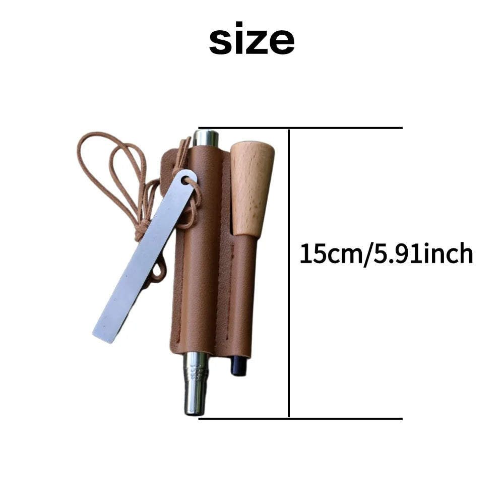 Iron Magnesium Fire Starter Kit for Waterproof Camping and Hiking