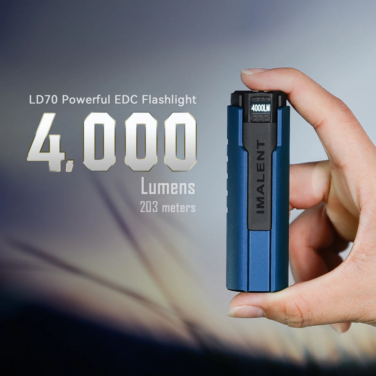 IMALENT LD70 Rechargeable Tactical LED Flashlight for Camping and Emergencies