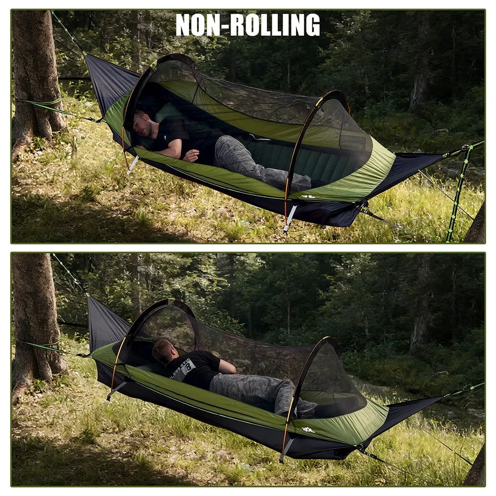 Night Cat Outdoor Hammock Tent With Mosquito Net And Rainfly