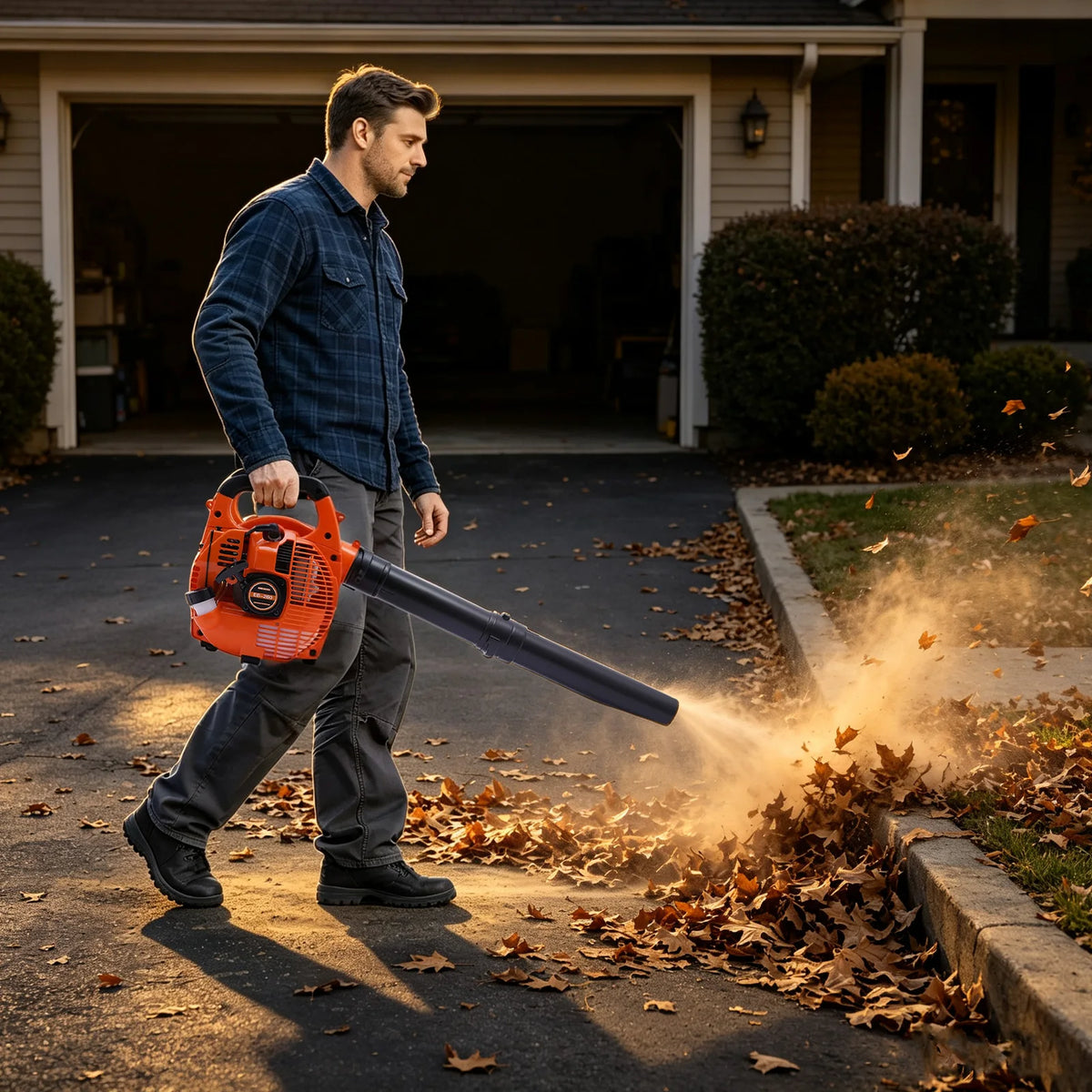 Portable Handheld Gas Powered Leaf Blower For Garden Cleaning