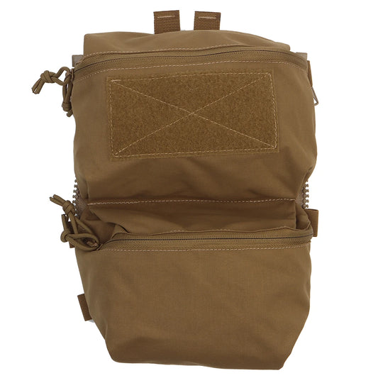 Tactical FCPC V5 Back Panel Double Bag Sundries Pouch General Purpose Pockets Ferro Style Vest Plate Carrier Accessories