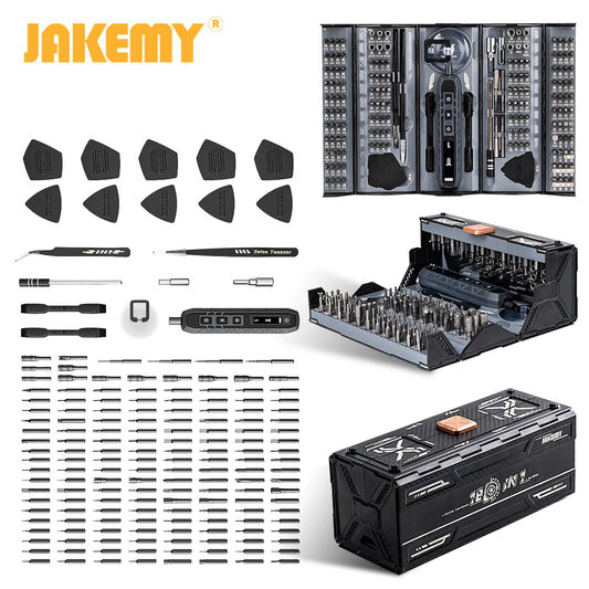 Jakemy 180 In 1 Multifunctional Screwdriver Set With Magnetic Bits