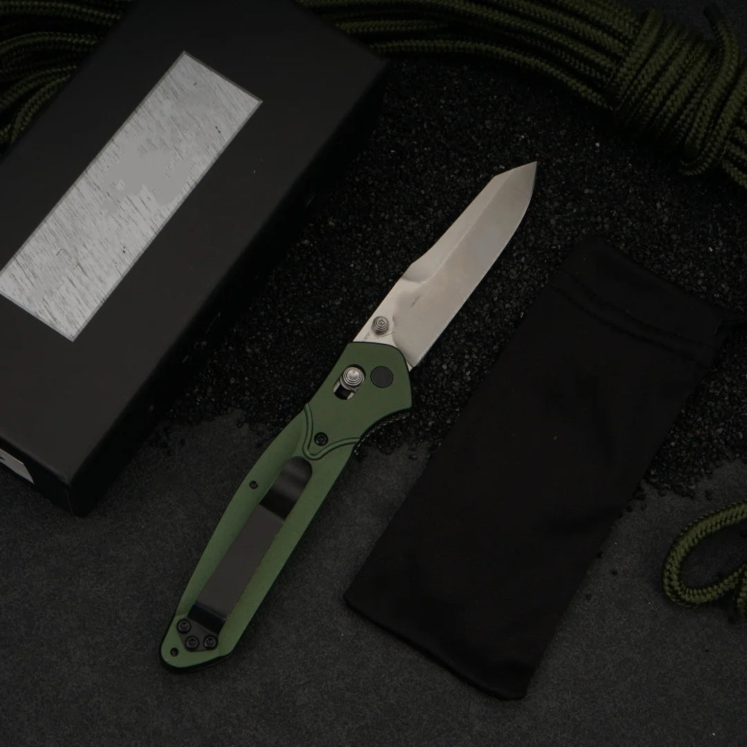 Osborne Bm940 Stainless Steel Drop Point Folding Knife With Aluminum Handle