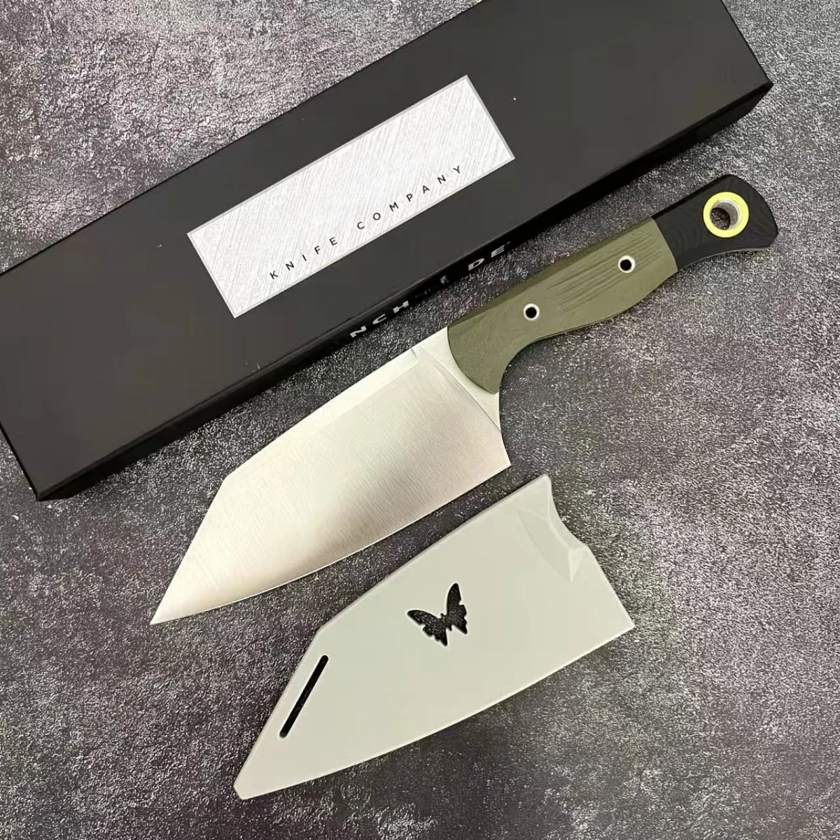 BM4010 Fixed Blade Knife CPM 154 Steel Spear Point Micarta Handle Camping Knife with Sheath for Industrial DIY Grade OEM