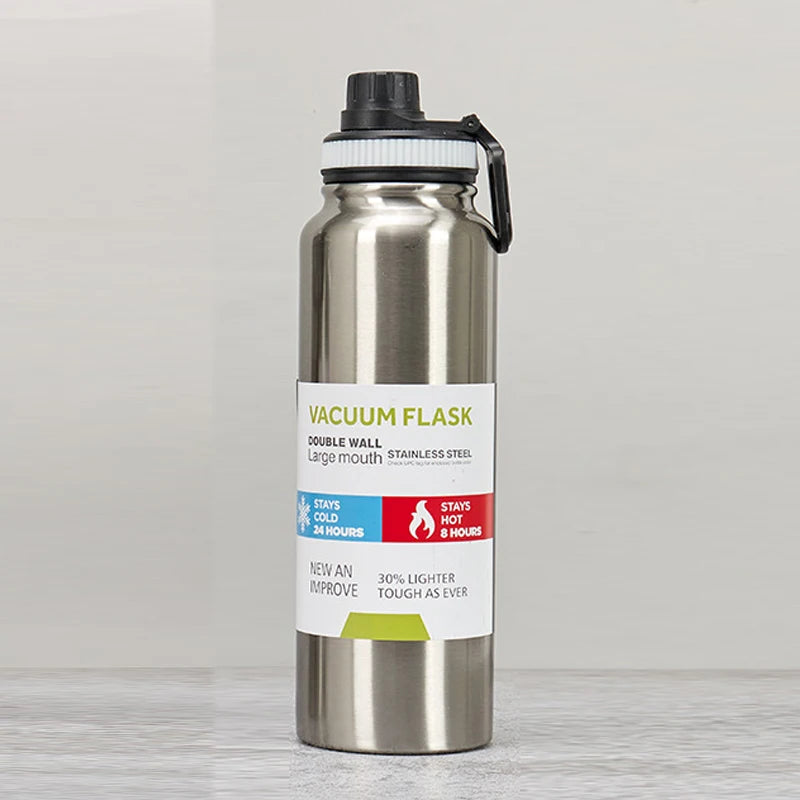 600/800/1000ML Thermos Bottle Stainless Steel Car Thermal Cup Keeps Cold and Heat Thermal Mug Sports Insulated Cup Vacuum Flask
