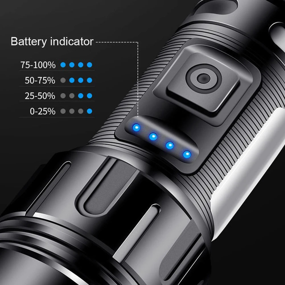 Atuotin 800 Lumens COB LED Flashlight IPX4 Rechargeable Outdoor Torch