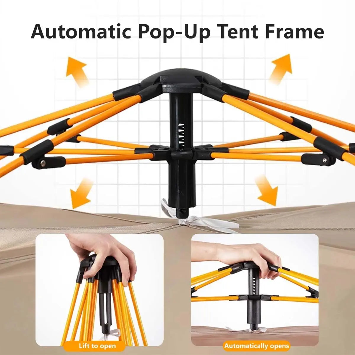 TRIBENEST Automatic Pop Up Camping Tent for Outdoor Shelter