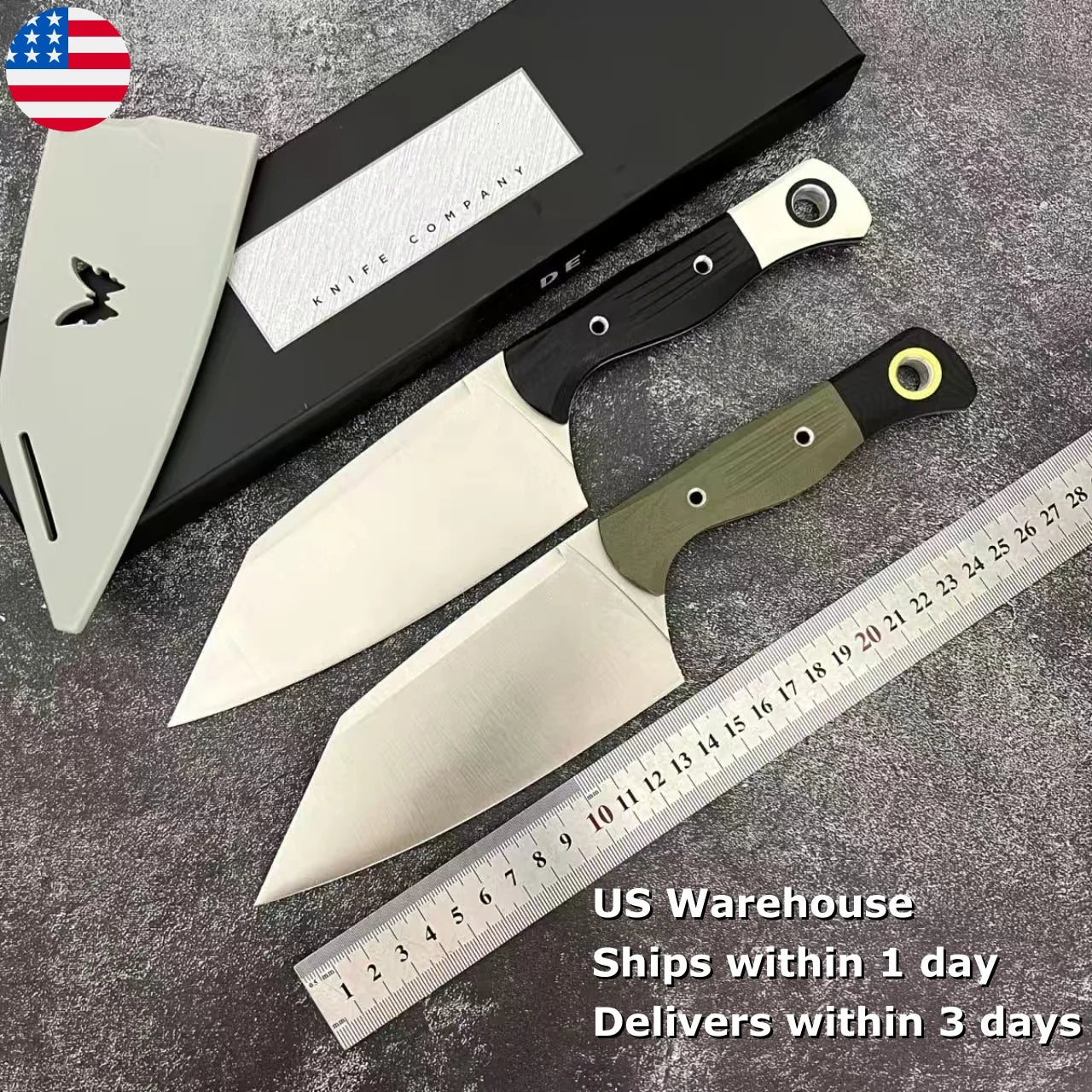 BM4010 Fixed Blade Knife CPM 154 Steel Spear Point Micarta Handle Camping Knife with Sheath for Industrial DIY Grade OEM