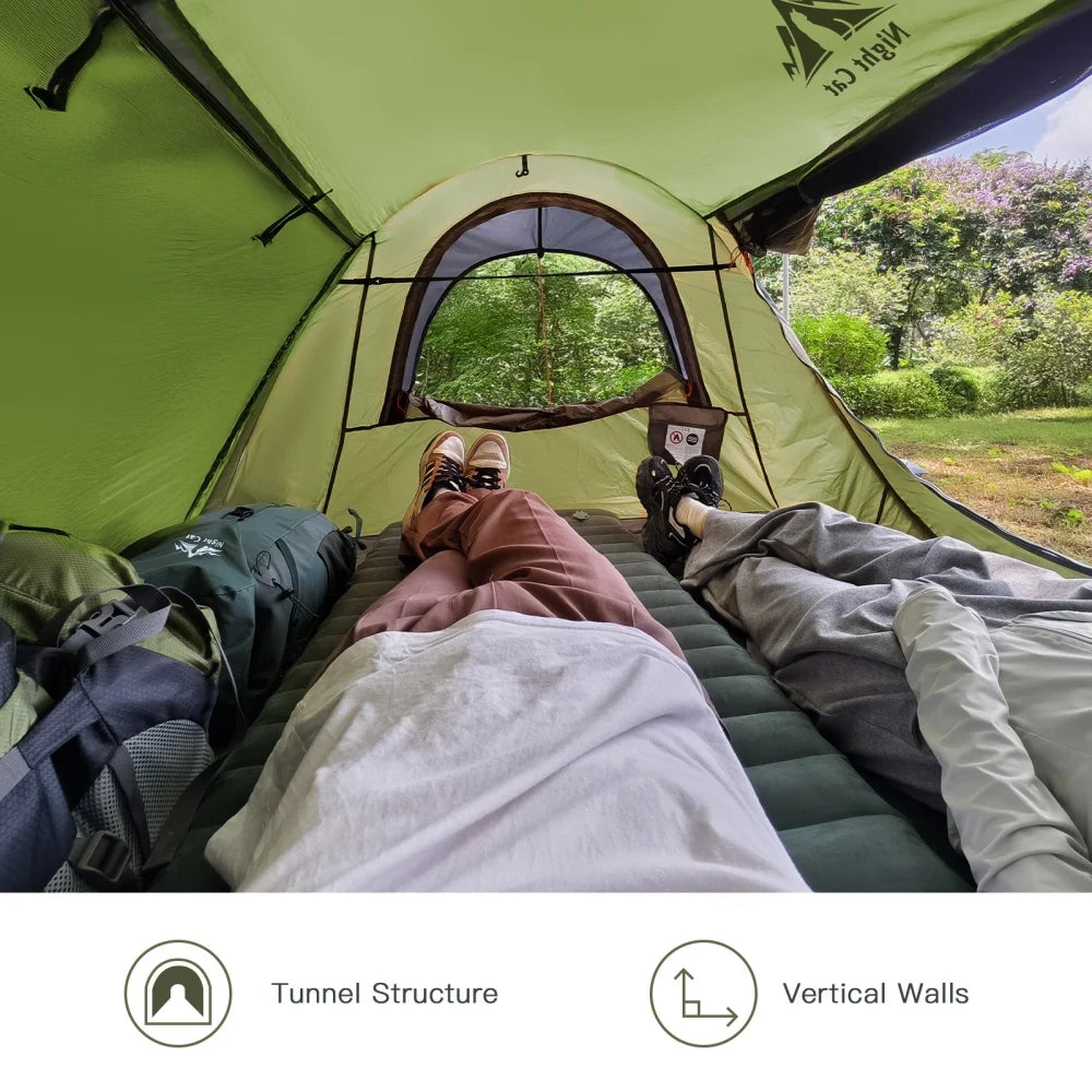 Night Cat Two Person Waterproof Pop Up Camping Tent