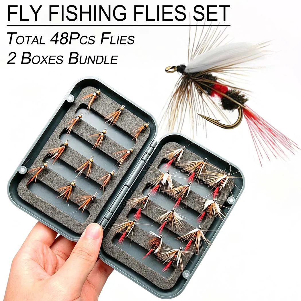 Trout Nymph Fly Fishing Lures for Dry and Wet Flies