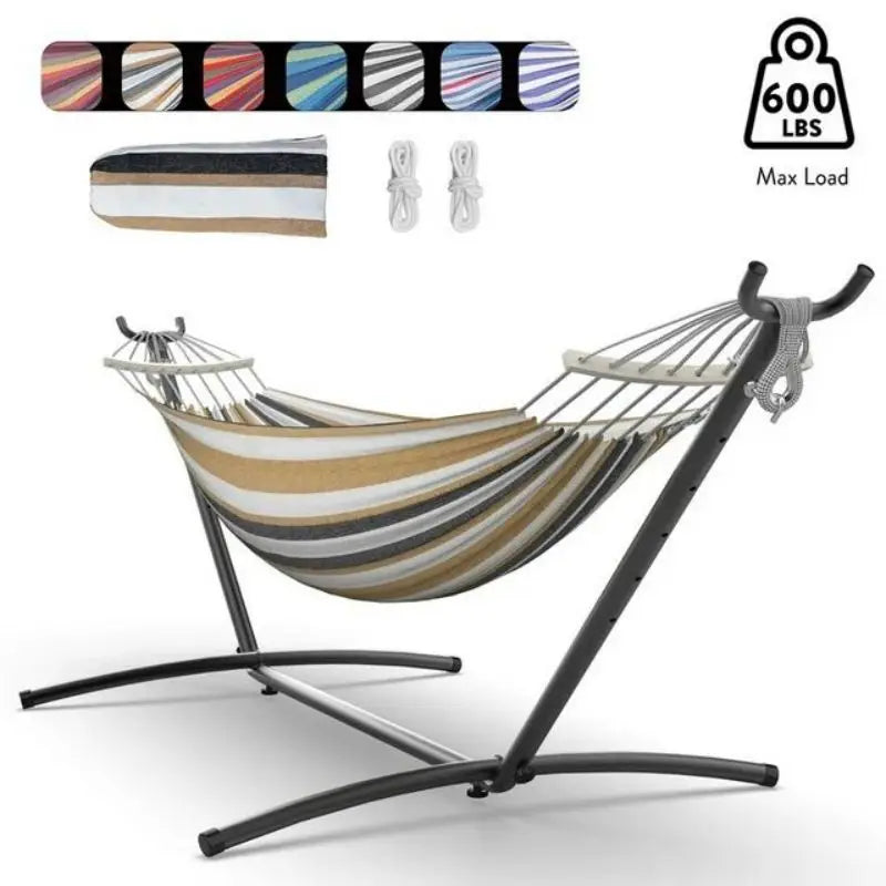 Gyroor Heavy Duty Adjustable Stand Mounted Hammock For Relaxation
