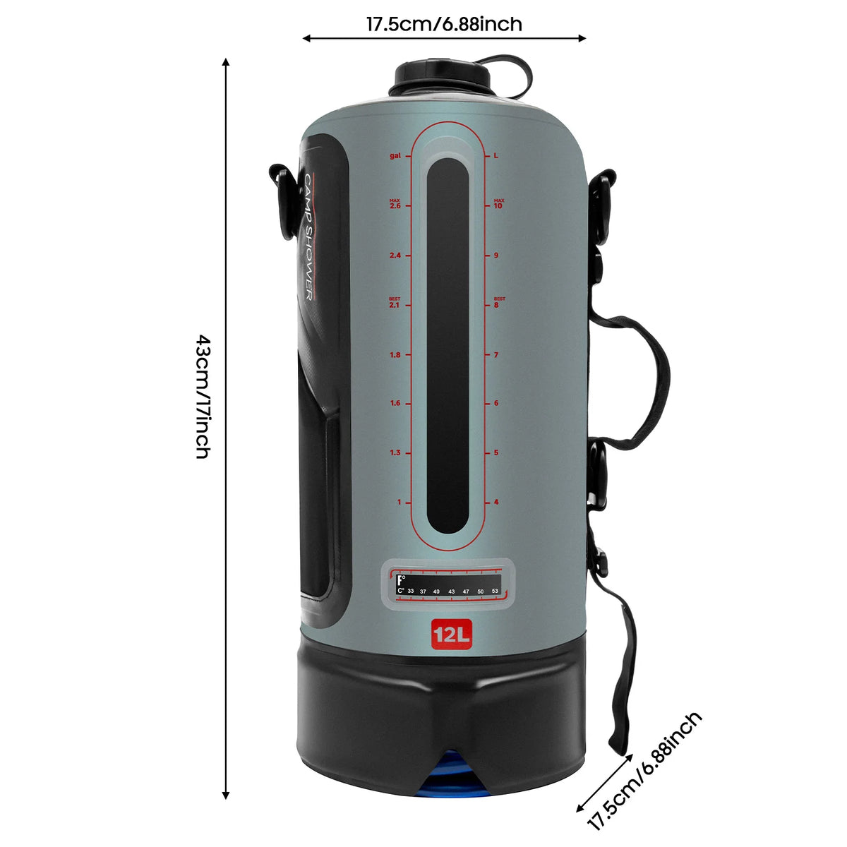 Bymaocar Foldable Solar Camping Shower Bag For Outdoor Explorers