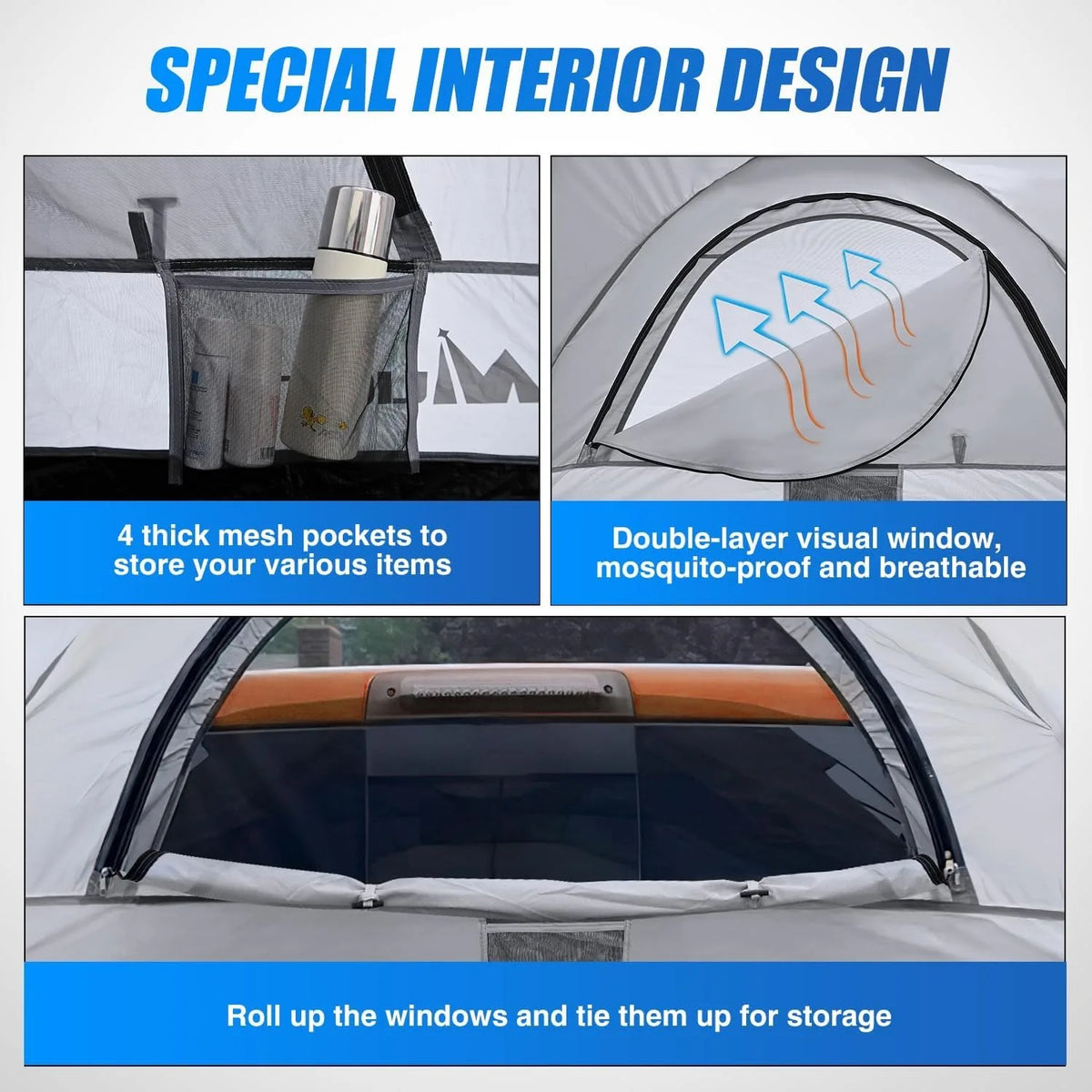 Nilight Waterproof Truck Bed Tent for Two People Camping