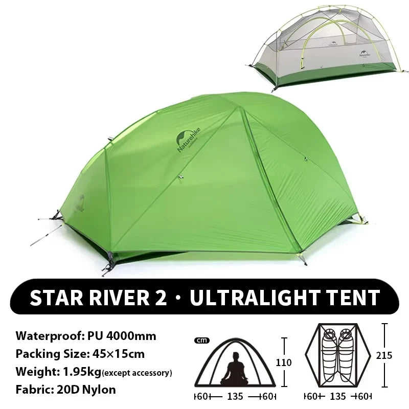 Naturehike Star River Ultralight Waterproof Four Season Hiking Tent