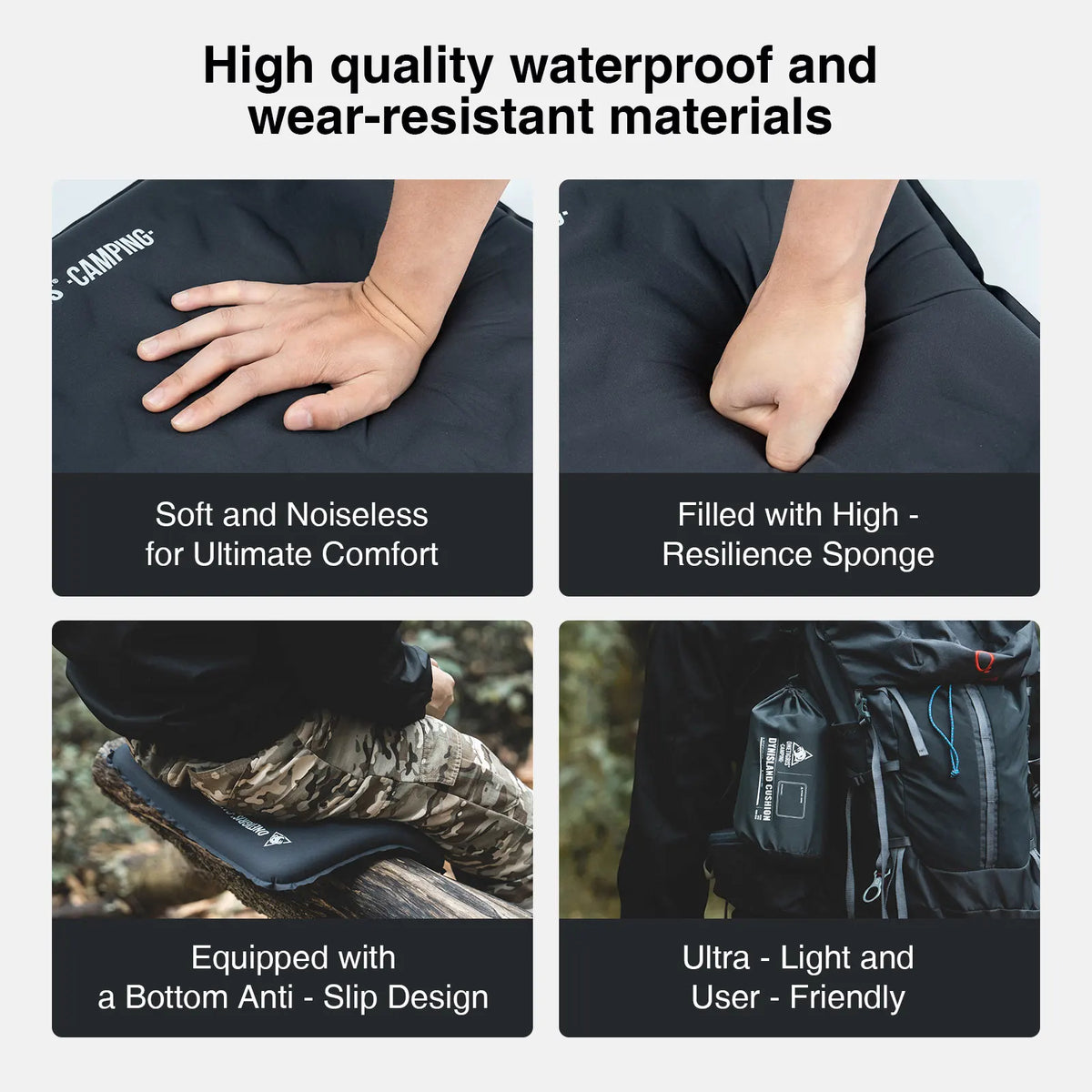 OneTigris Inflatable Seat Cushion for Camping, Travel, and Stadiums