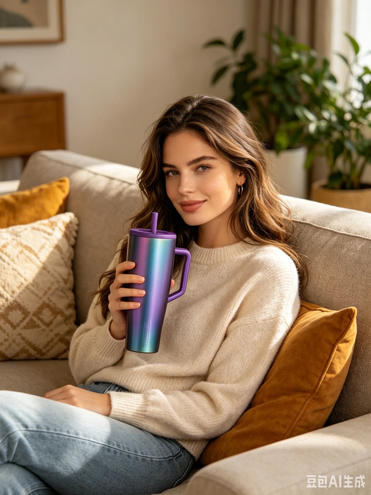 BruMate Insulated Stainless Steel Travel Tumbler With Straw