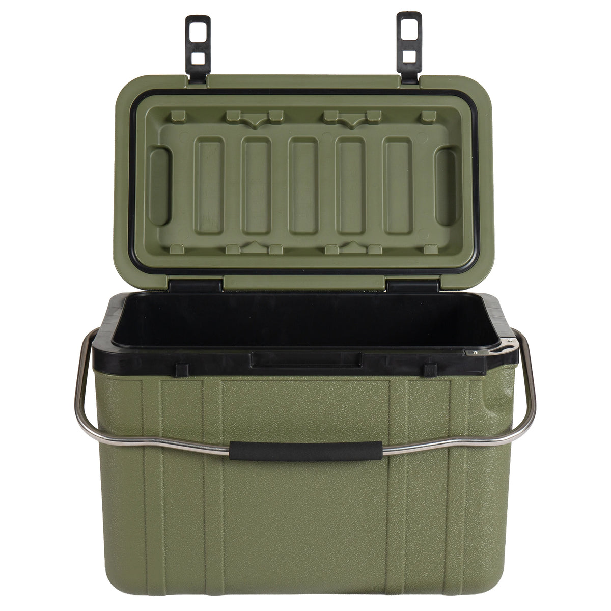 25 Quart Green Hard Shell Cooler Box, Ultra‑Light Insulated Ice Chest Cooler, Heavy‑Duty Portable Cooler with 5‑7 Days Ice Retention, for Camping Tailgating Job Site Fishing Outdoor Adventures