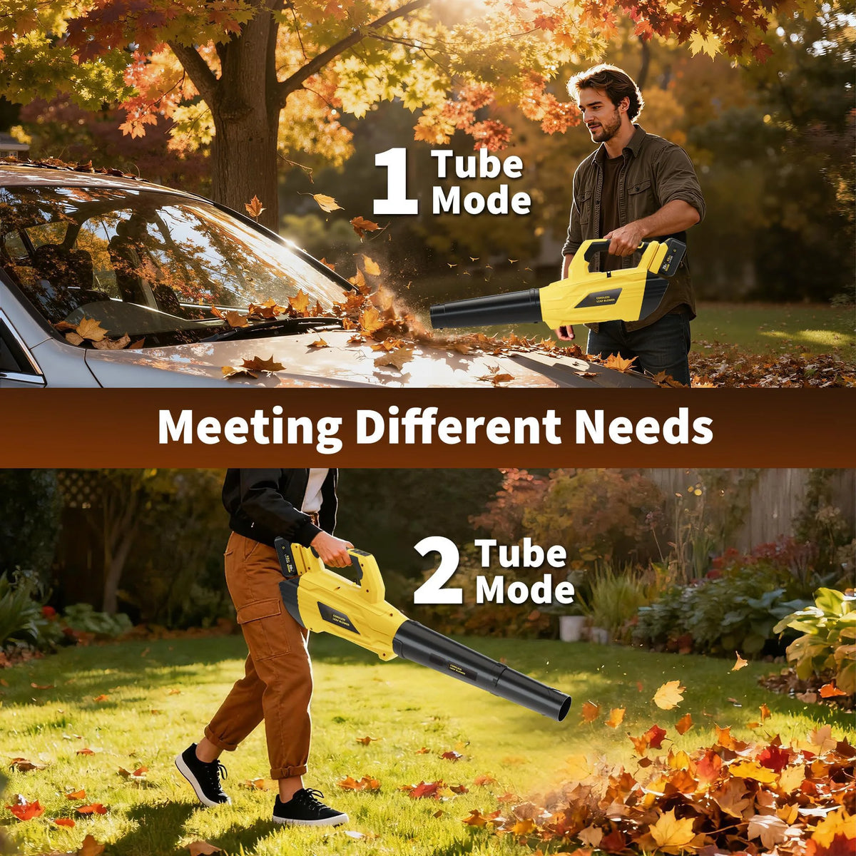 GAOMON Cordless Leaf Blower 550 CFM 150 MPH Outdoor Cleaning