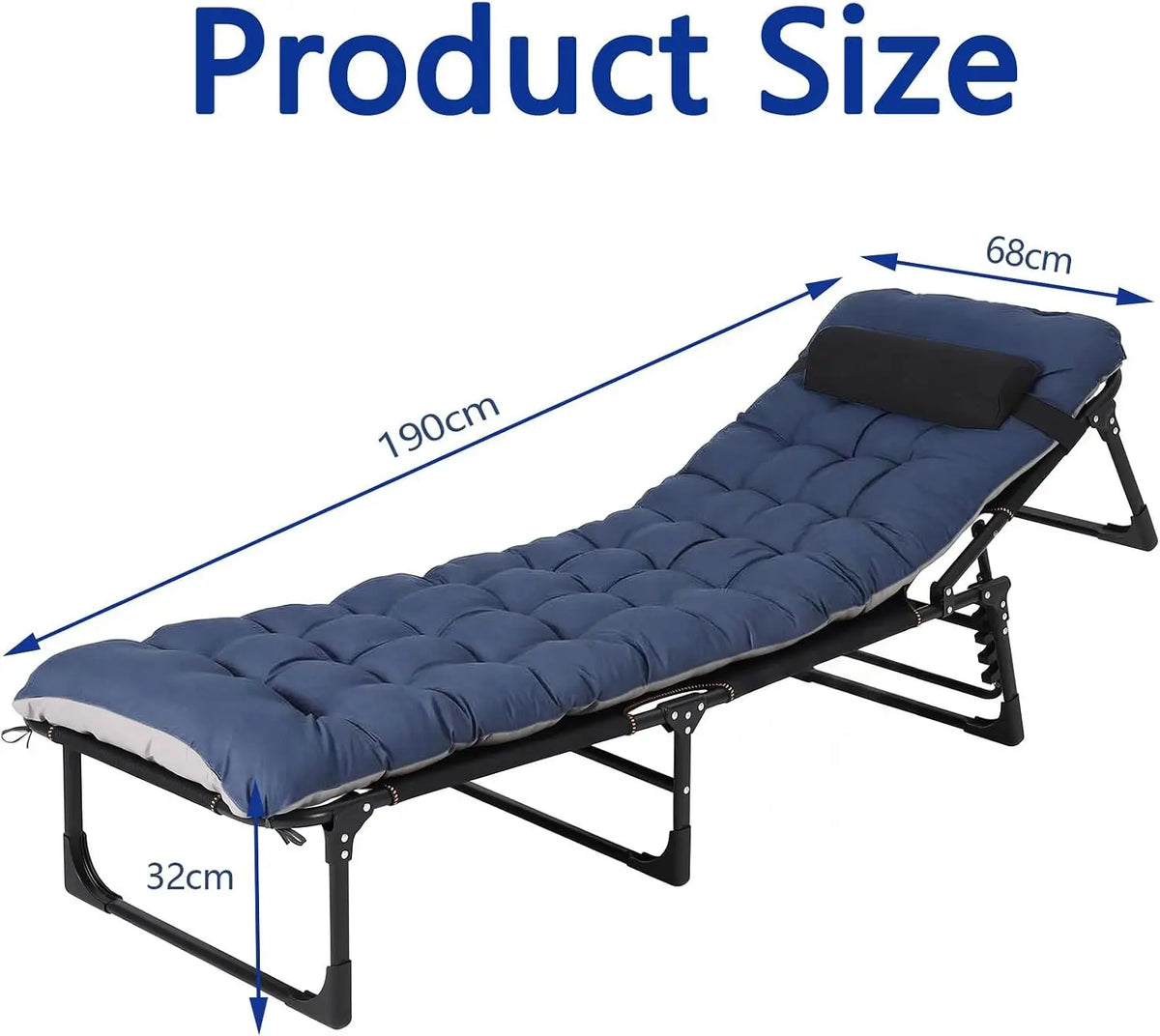 Garvee Foldable Camping Cot for Adults with Mattress