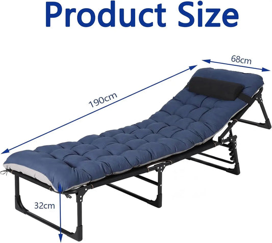 Garvee Foldable Camping Cot for Adults with Mattress