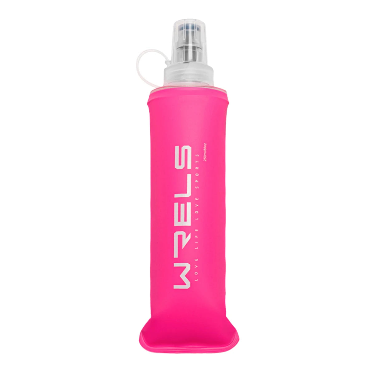 WRELS Collapsible Silicone Water Bottle For Outdoor Camping And Running