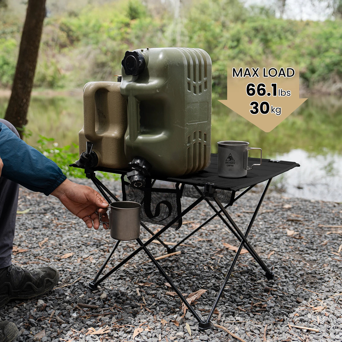 OneTigris Foldable Camping Table With Portable Storage For Outdoor Trips