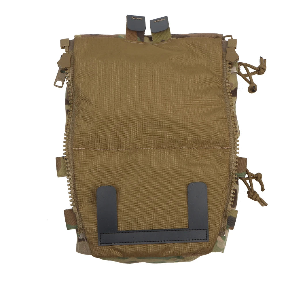 Tactical FCPC V5 Back Panel Double Bag Sundries Pouch General Purpose Pockets Ferro Style Vest Plate Carrier Accessories