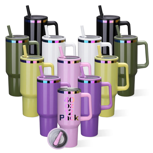 Fastsub Stainless Steel Insulated Tumbler With Handle for Hot and Cold Drinks