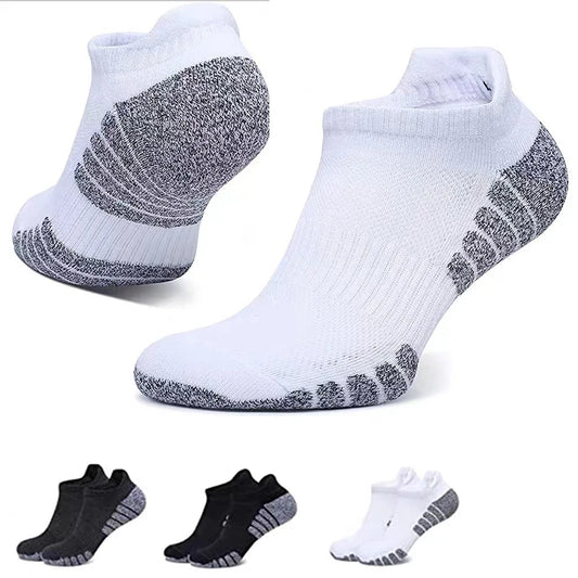 ZYCSNH 3 Pair Cotton Ankle Socks Professional Athletic Performance Hosiery