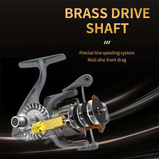 ROOBLINOS TC Spinning Fishing Reel With Stainless Shaft And Bearings