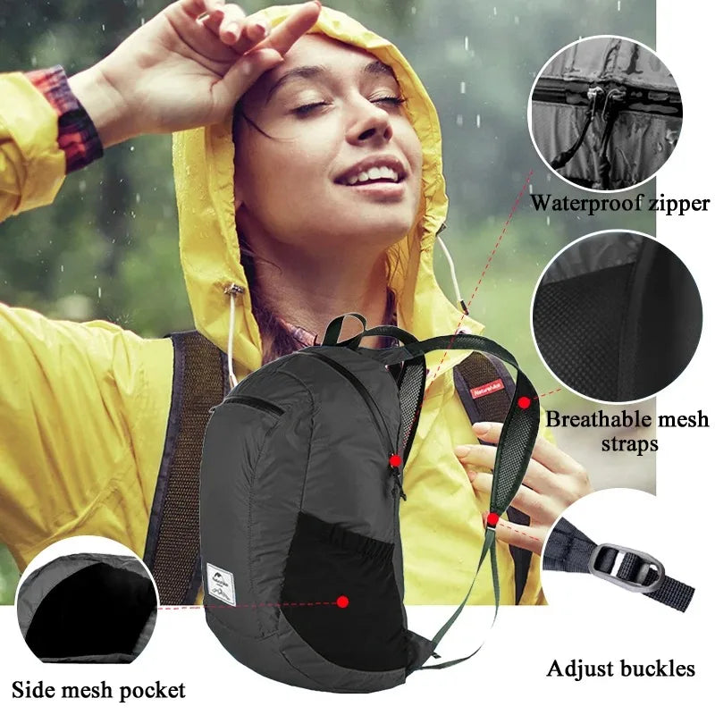 Naturehike Ultra Lightweight Waterproof Nylon Hiking Backpack