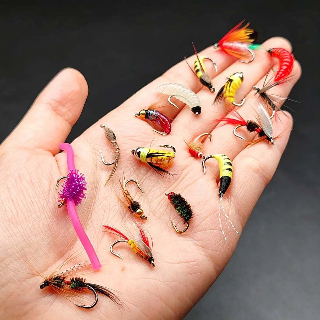 Fly Fishing Flies Set With Boxes For Trout And Bass