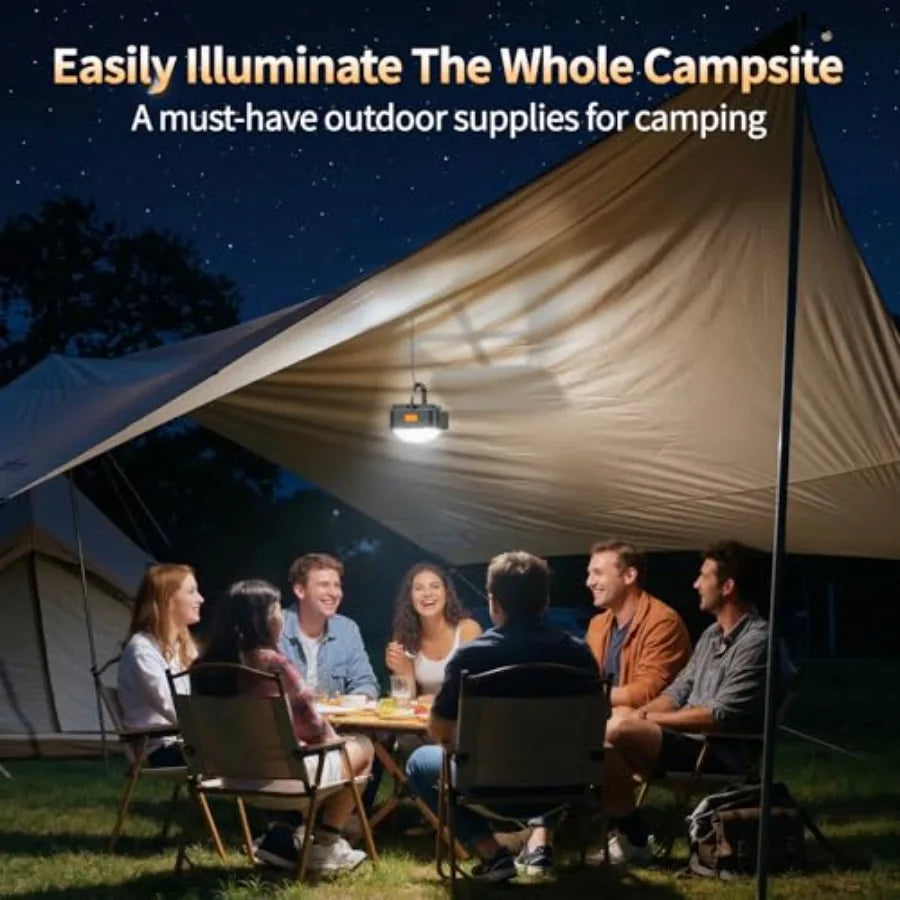 Rechargeable Portable LED Camping Lantern for Tents and Outdoor Adventures
