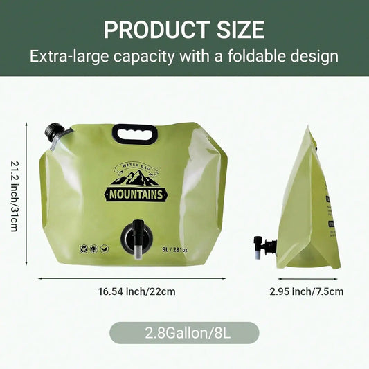 Collapsible Camping Water Jug Set With Spout For Hiking