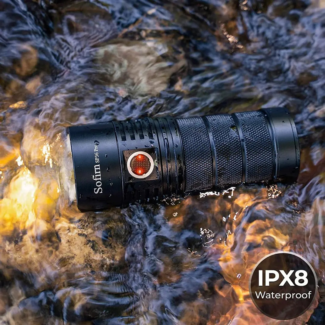 SOFIRN SP36 PRO 8000lm Powerful Flashlight  4*SST40 LED Light USB C Rechargeable 18650 Torch with Anduril 2.0 UI